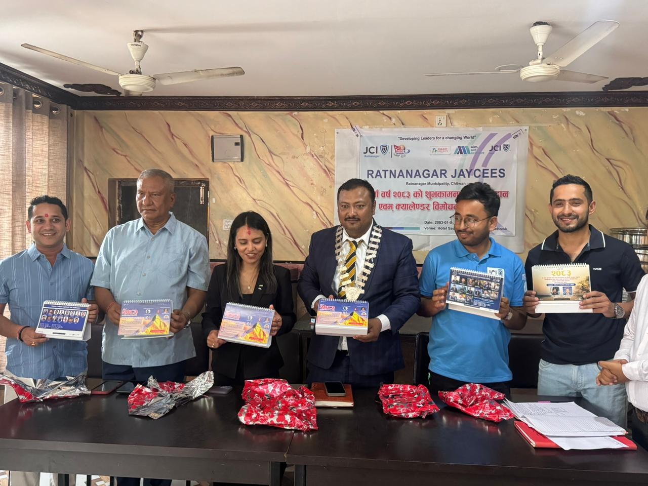 जेसिजद्वारा क्यालेण्डर बिमोचन तथा शुभकामना आदानप्रदान कार्यक्रम सम्म्पन्न